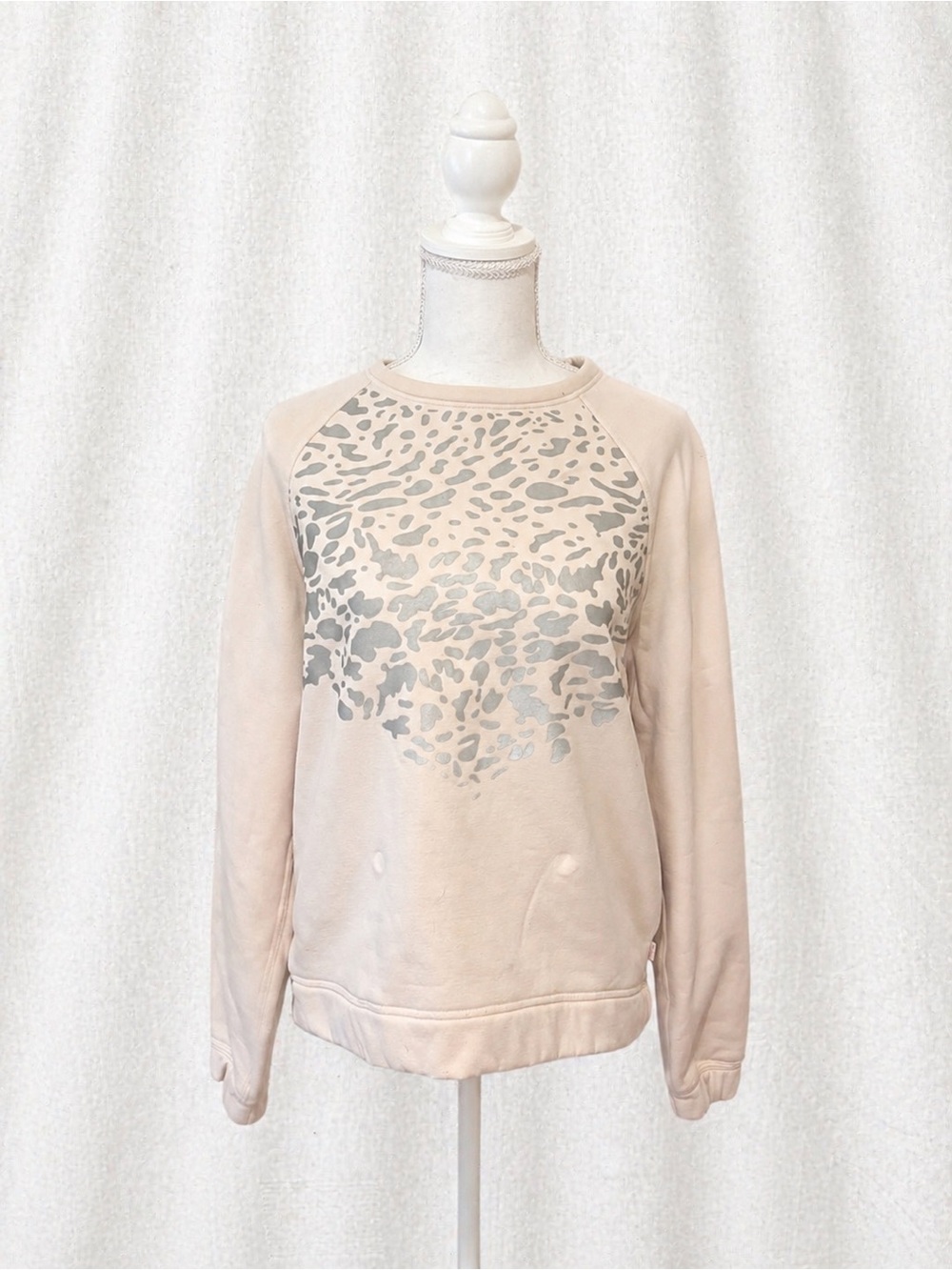lululemon athletica Cream Leopard Print Crewneck Sweatshirt